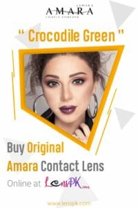 Amara Crocodile Green Eye Contact Lenses