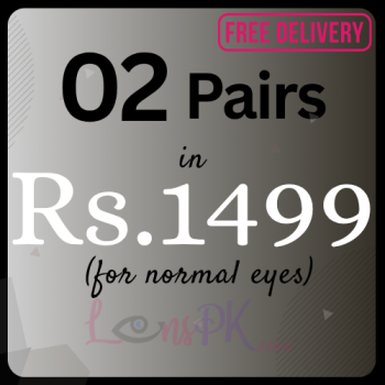 Buy 02 Pairs Lenses With Free Lens Solution, Kit & Free Home Delivery